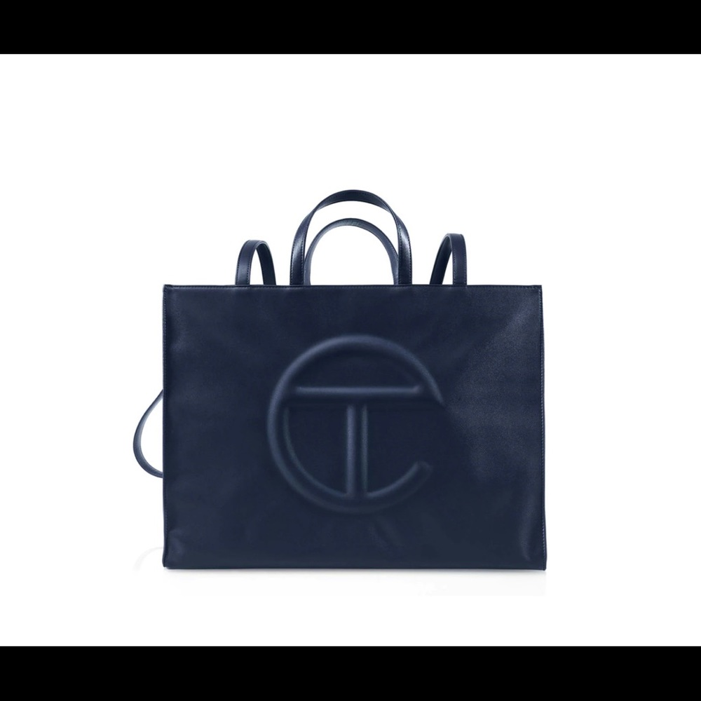 Telfar Large Navy Shopping Bag